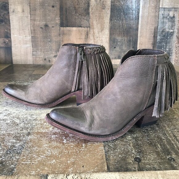 Old Gringo OG Side Zip Tassel Ankle Boots Booties Womens 7 B - Picture 11 of 12